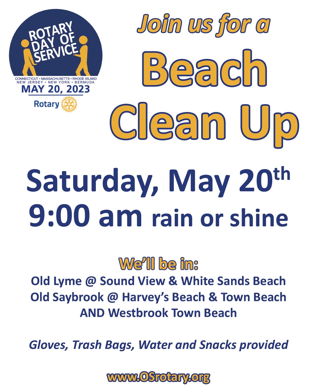 Rotary Day of Service - Cleaning the Beaches