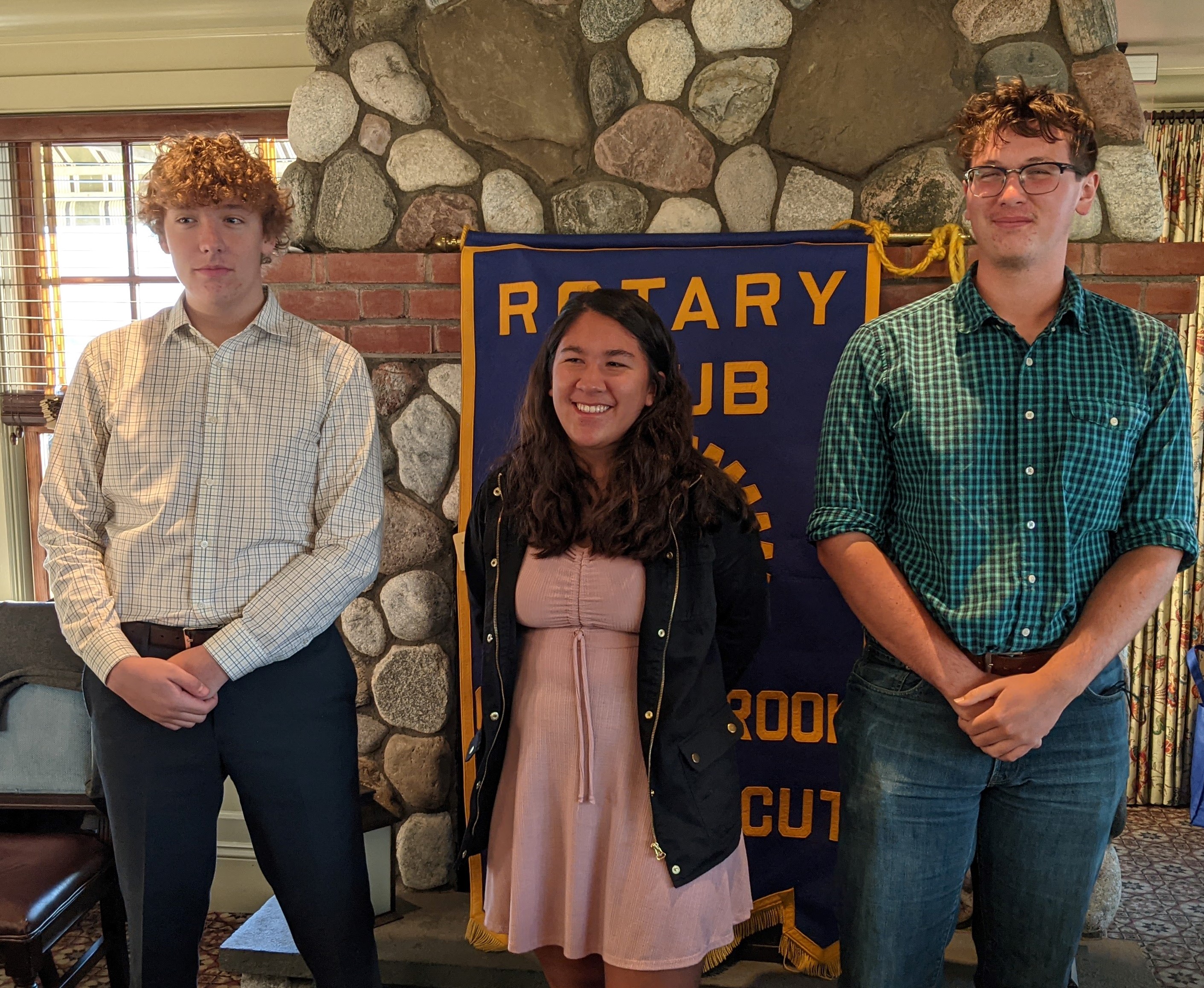 L-R: Noah Grace, Old Saybrook   Gianni Salisbury, Westbrook   William Larson, Lyme-Old Lyme